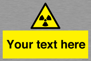 Custom Radioactive Material Sign